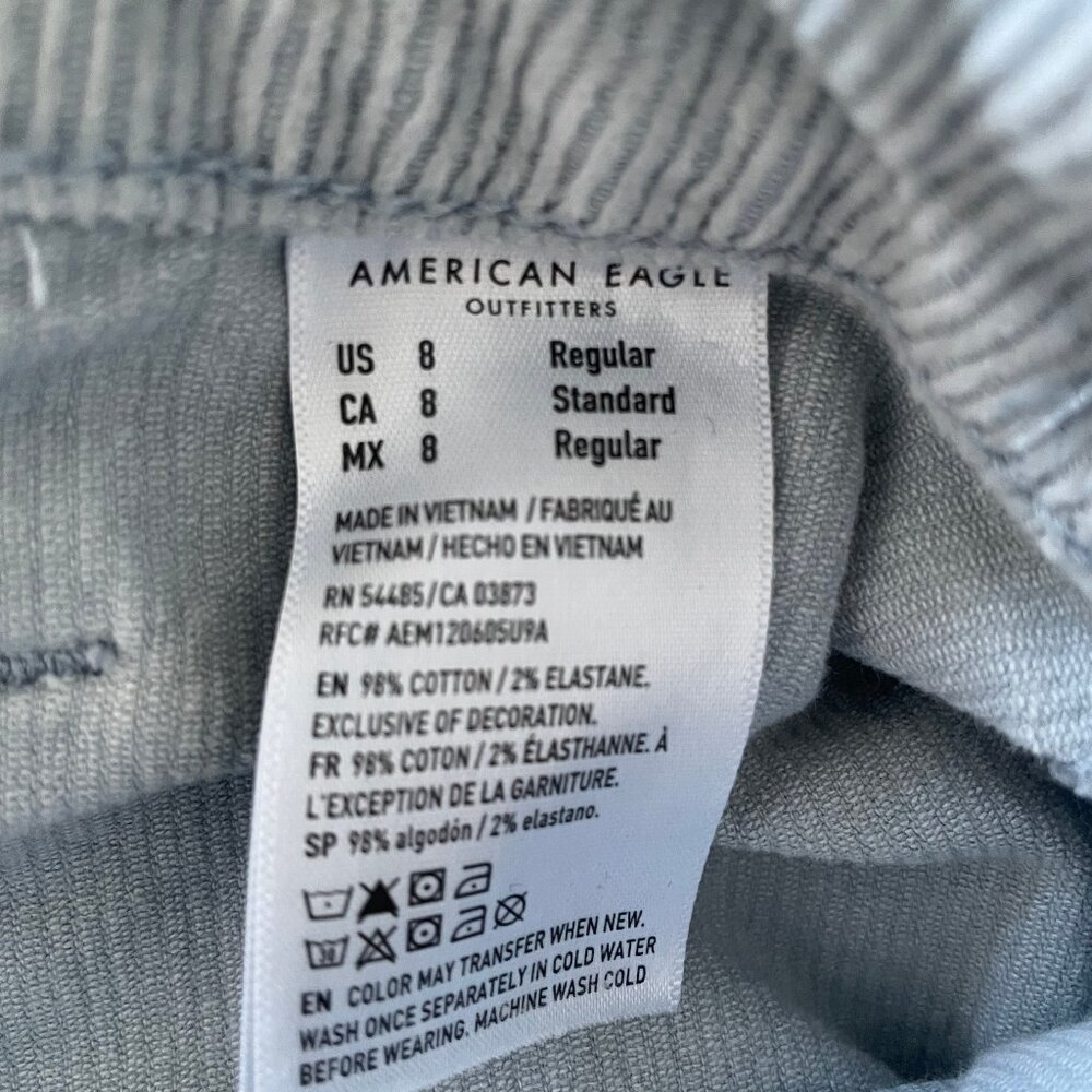American Eagle light blue corduroy pants - Picture 5 of 6